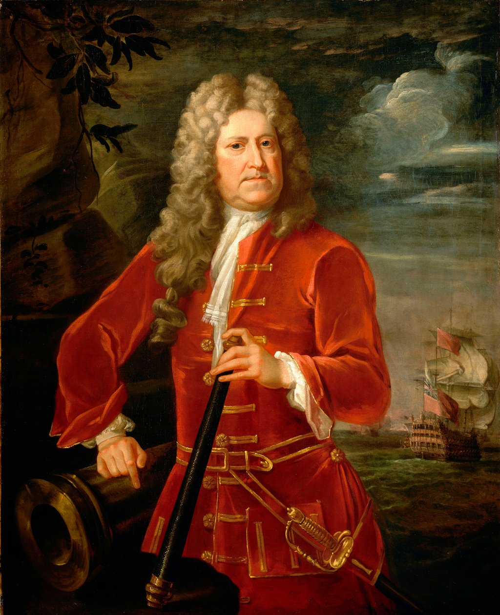 Almirante Nicholas Haddock (1686-1746), c.1742-43 (óleo sobre lienzo) de British School