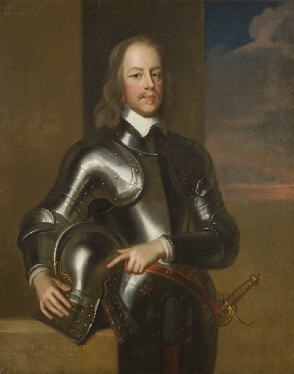 Coronel Adrian Scrope, último gobernador de Bristol 1649-55 de British School