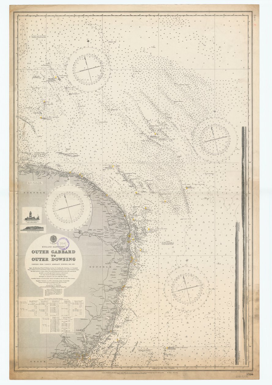 Inglaterra-Costa Este. De Outer Gabbard a Outer Dowsing de British School