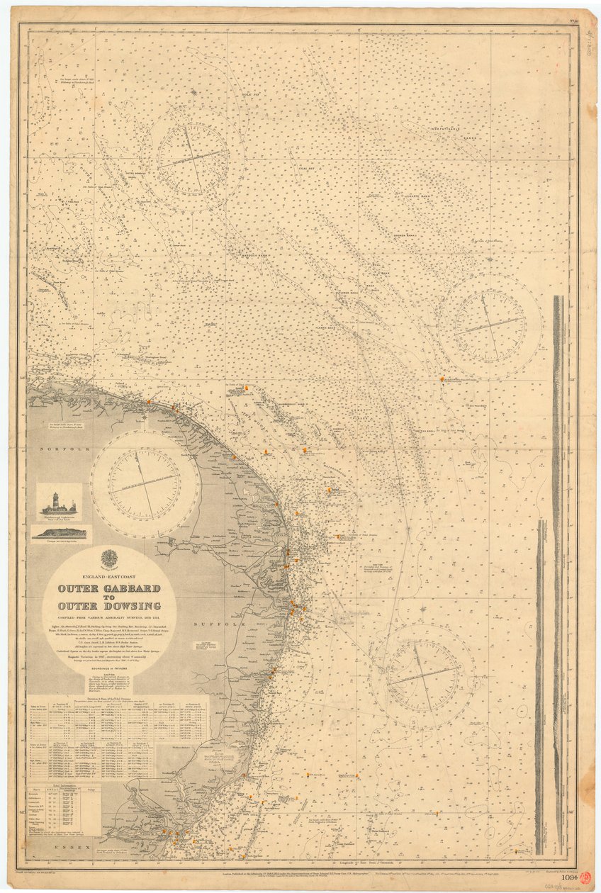 Costa Este de Inglaterra: Outer Gabbard a Outer Dowsing de British School