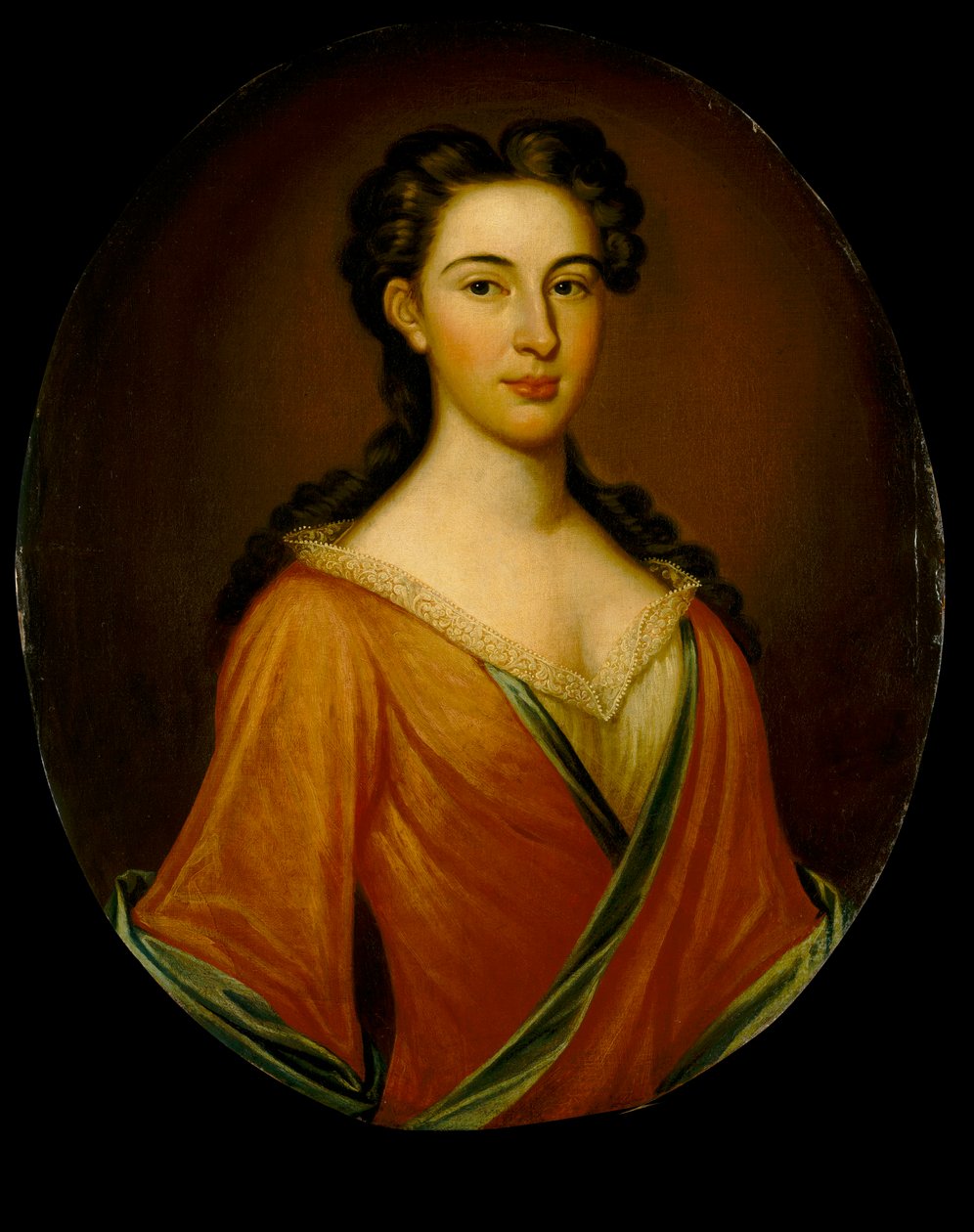Sra. de Edmund Nelson (1698-1789), c.1720 (óleo sobre lienzo) de British School