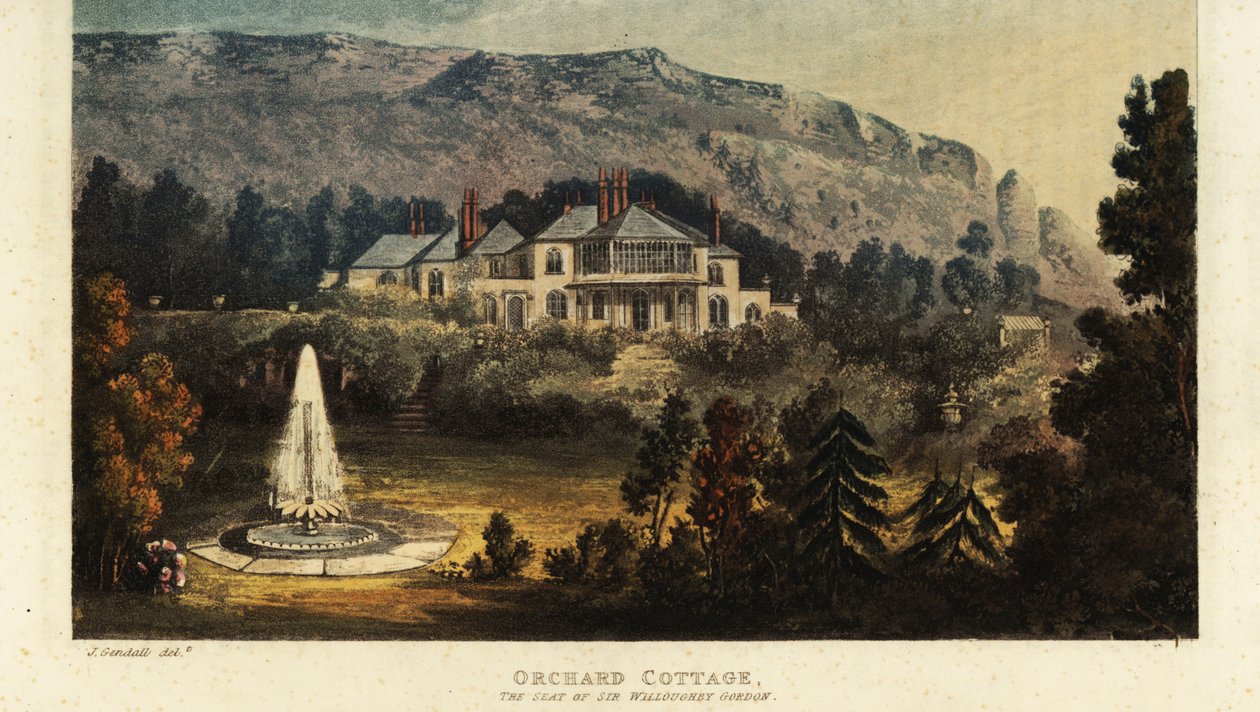 Orchard Cottage, Isla de Wight, sede de Sir Willoughby Gordo de British School