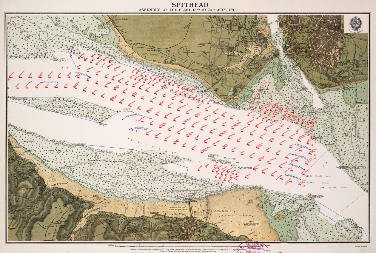 Reunión de la flota en Spithead del 15 al 20 de julio de 1914 de British School