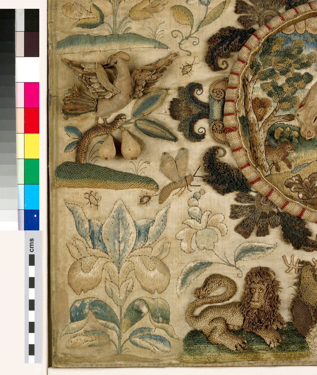 Panel textil con El Sacrificio de Isaac de British School