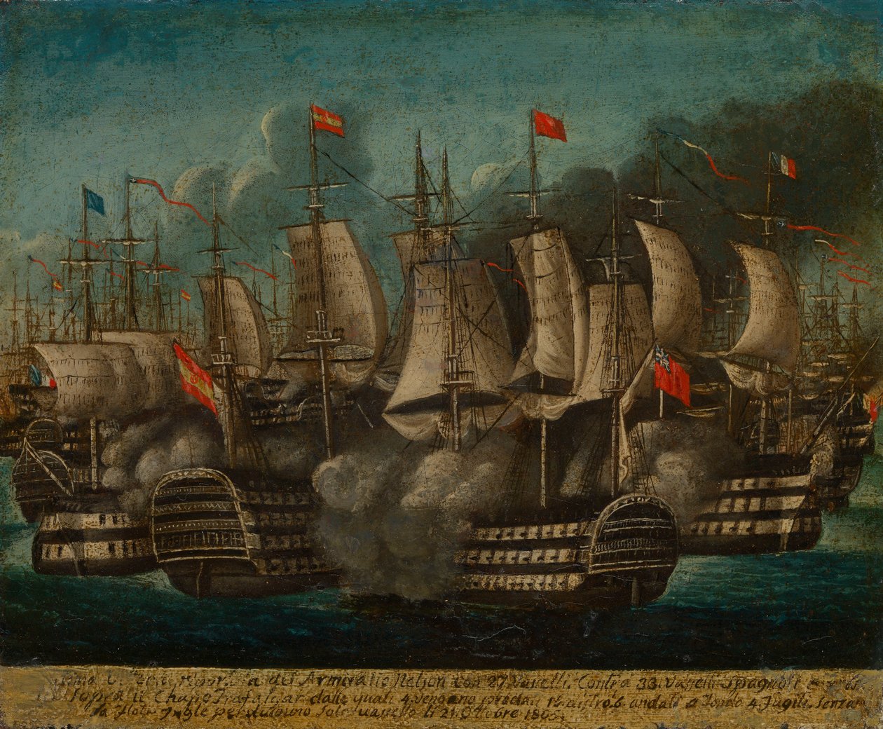 La batalla de Trafalgar, 21 de octubre de 1805", British School de British School
