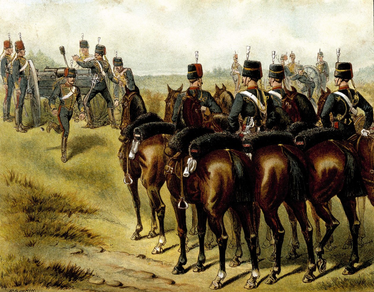 La Real Artillería a Caballo - en "Harper
