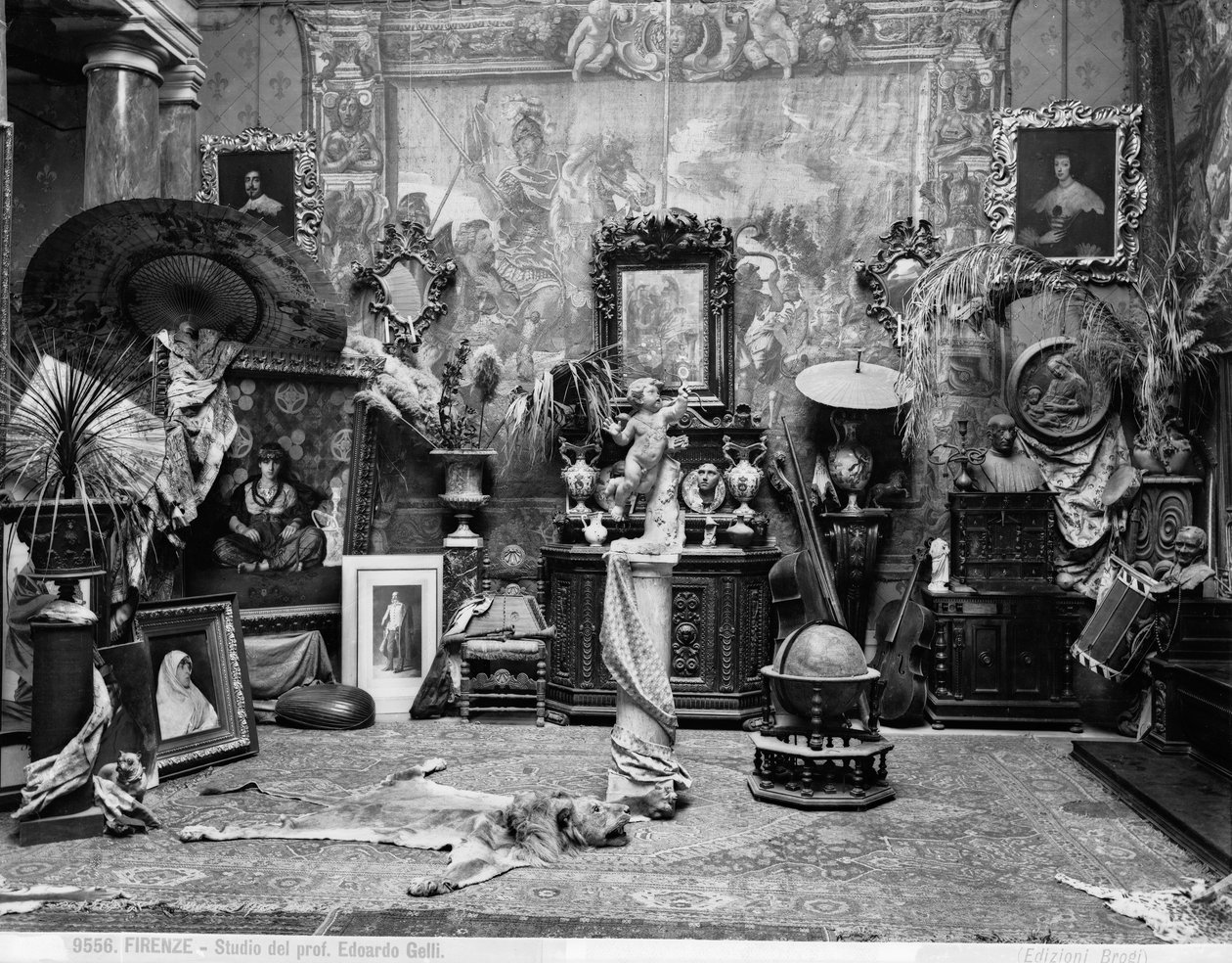 Estudio del pintor florentino Edoardo Gelli de Brogi Brogi