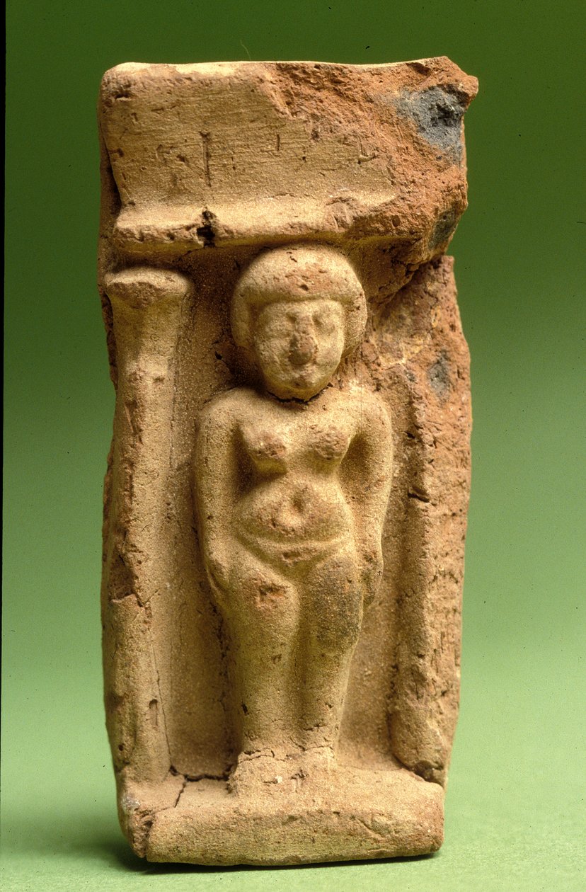 Figurilla de Asera, Cananea, 999-600 a.C. (arcilla) de Bronze Age