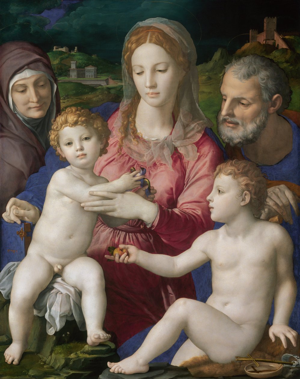 La Sagrada Familia con Santa Ana y el Niño San Juan de Bronzino