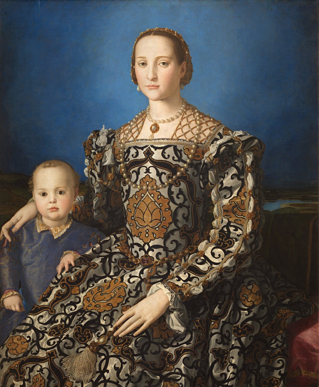 Italiano: Ritratto di Eleonora di Toledo col figlio Giovanni Retrato de Leonor de Toledo y su hijo Giovanni de