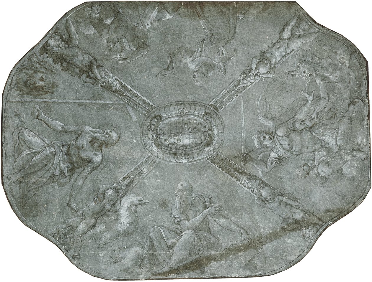 Boceto para el fresco del techo de la Capella d