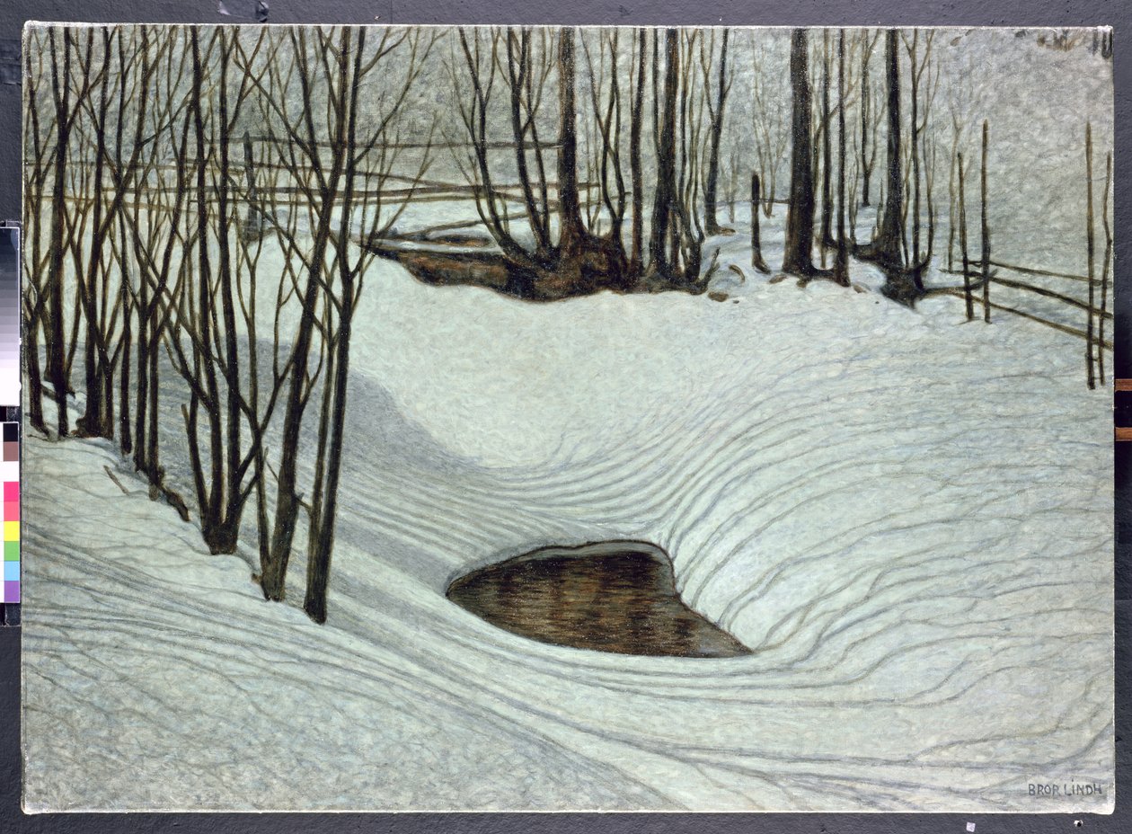 Bosque en Invierno, c.1905 de Bror Lindh