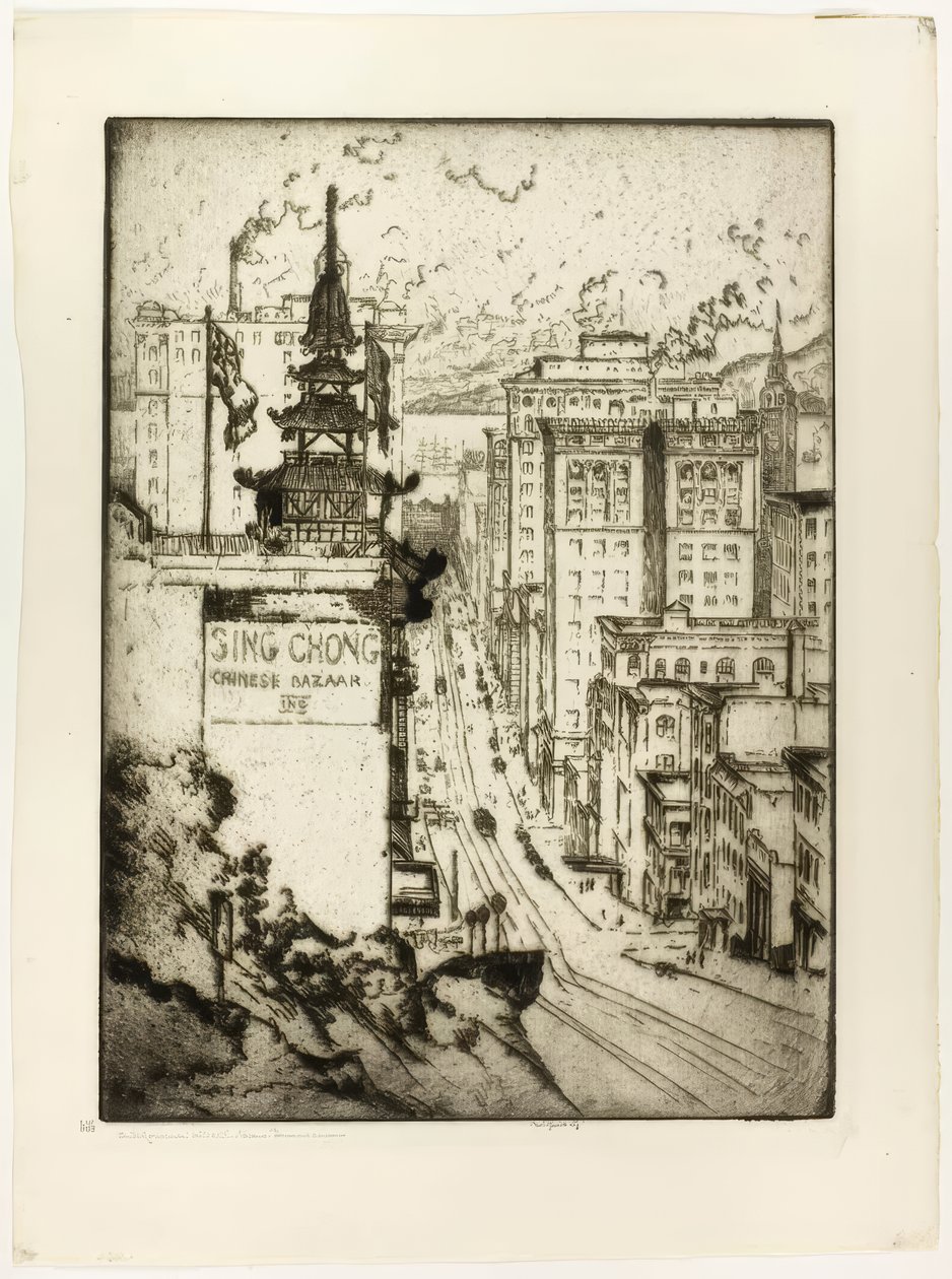 Calle California, San Francisco de Bror Julius Olsson Nordfeldt