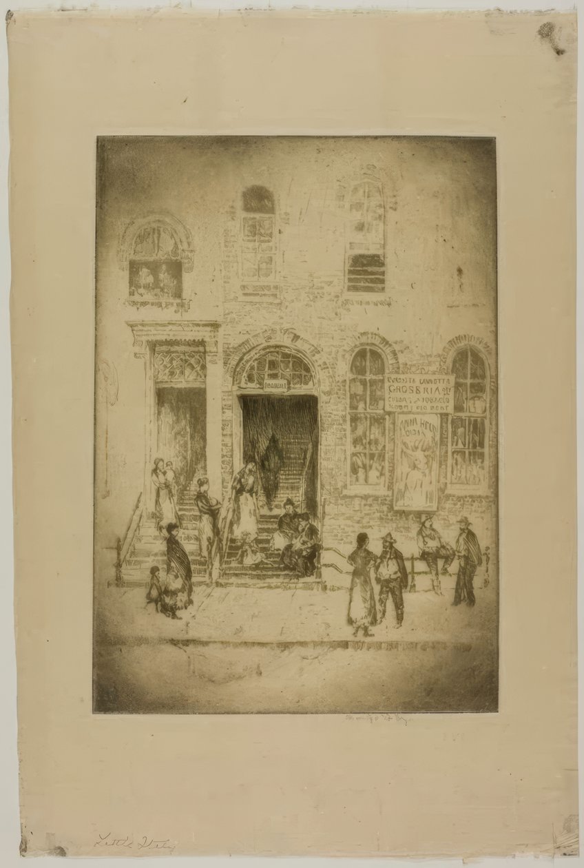 Chicago - Pequeña Italia, Grand Ave de Bror Julius Olsson Nordfeldt