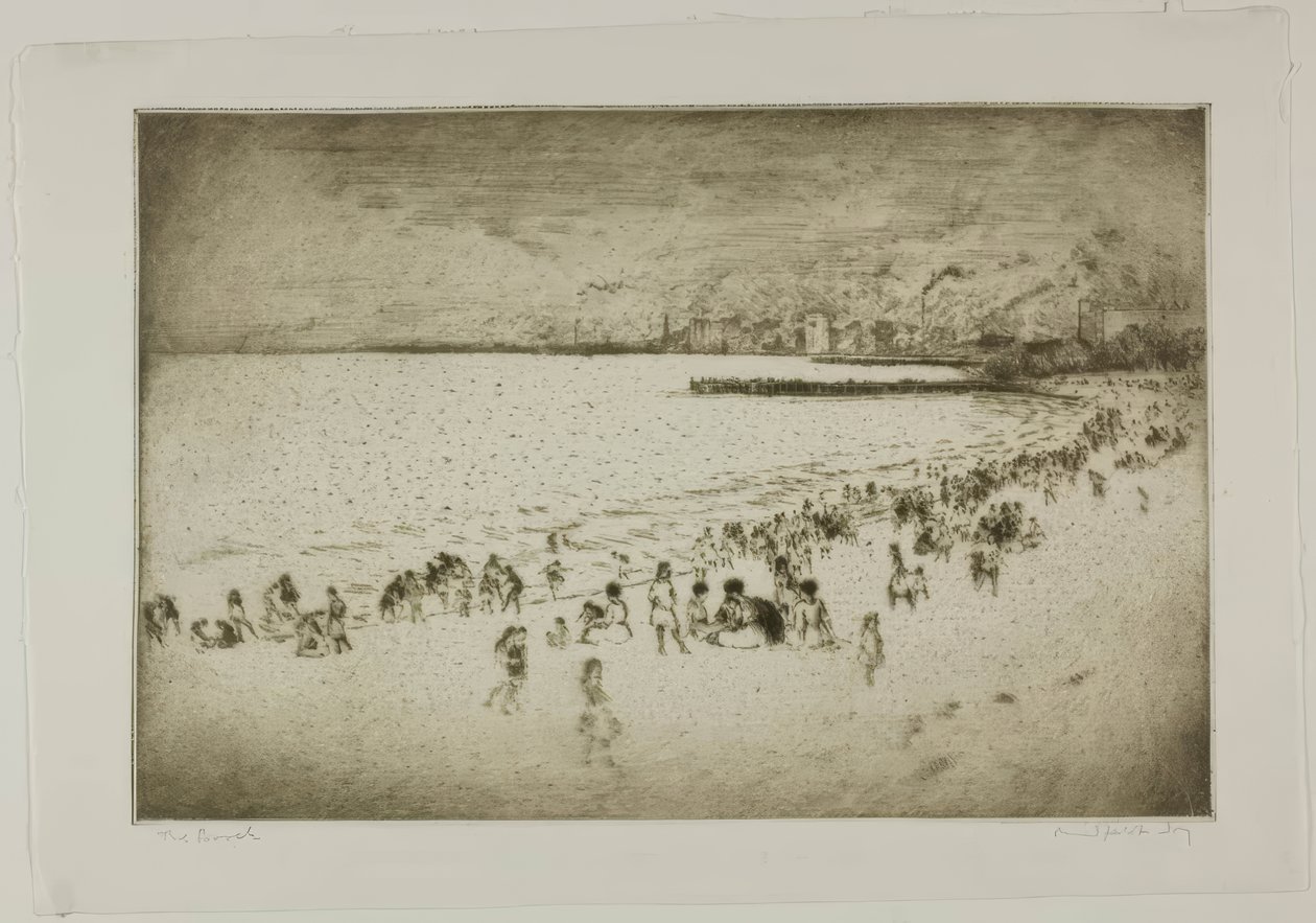 Chicago - La playa, Jackson Park de Bror Julius Olsson Nordfeldt