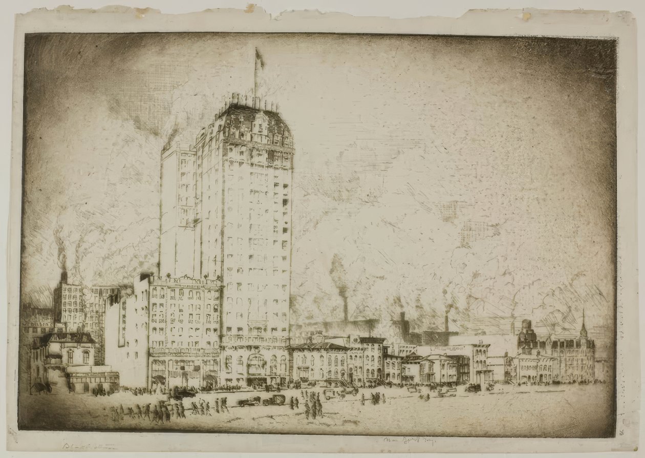 Chicago - El Hotel Blackstone de Bror Julius Olsson Nordfeldt