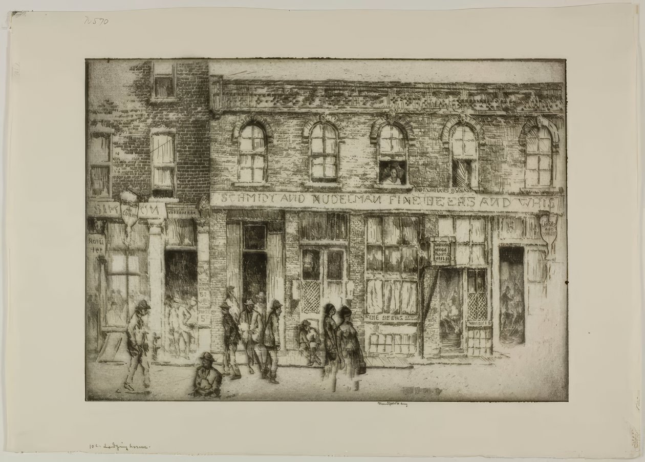 Chicago - La pensión de diez centavos de Bror Julius Olsson Nordfeldt