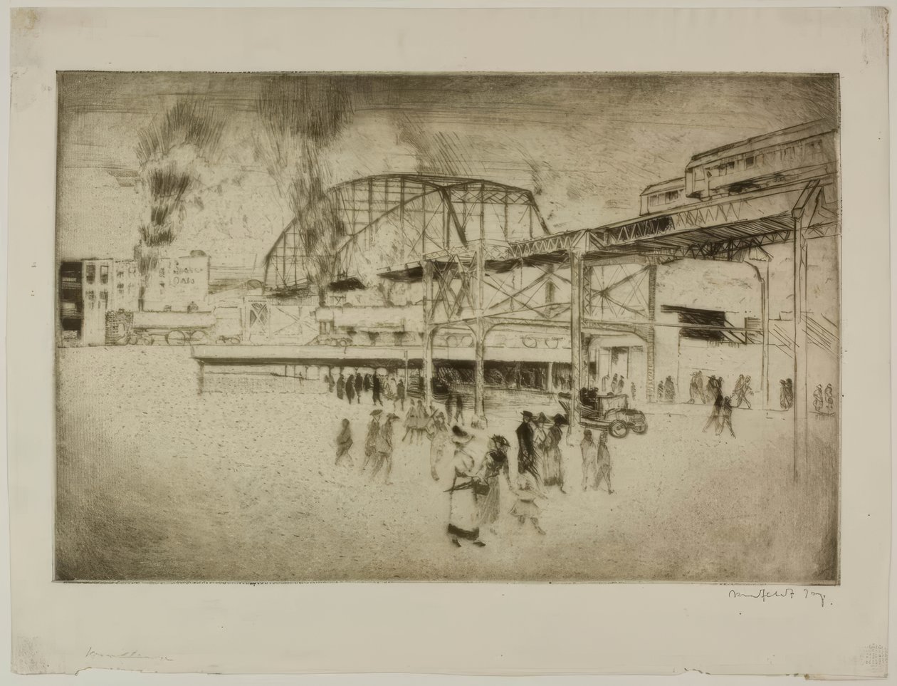 Chicago - Woodlawn, calle 63 y Jackson Park de Bror Julius Olsson Nordfeldt