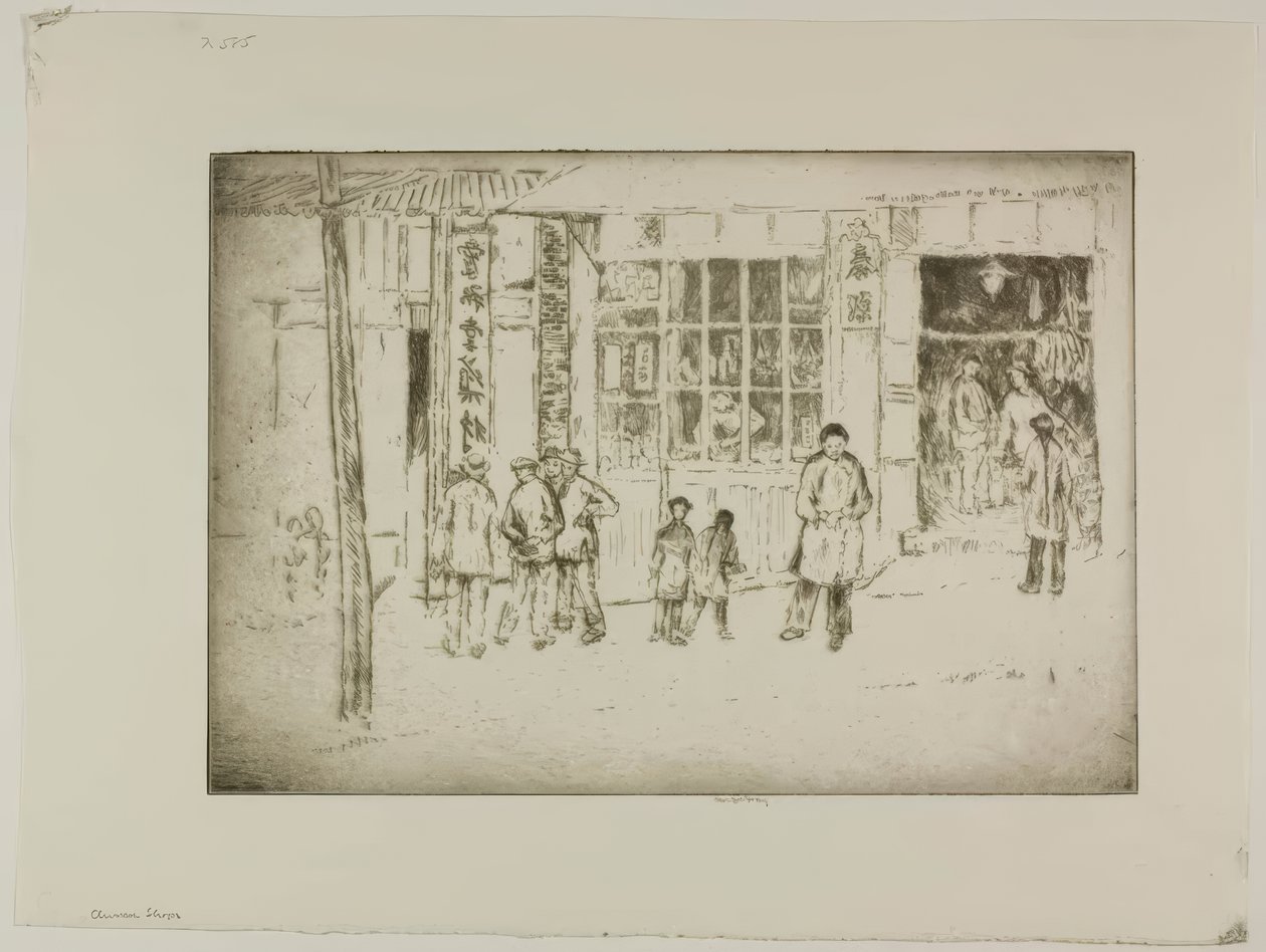 Tiendas de Chinatown de Bror Julius Olsson Nordfeldt