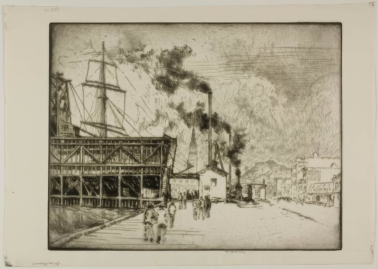 Muelle de Crowley de Bror Julius Olsson Nordfeldt