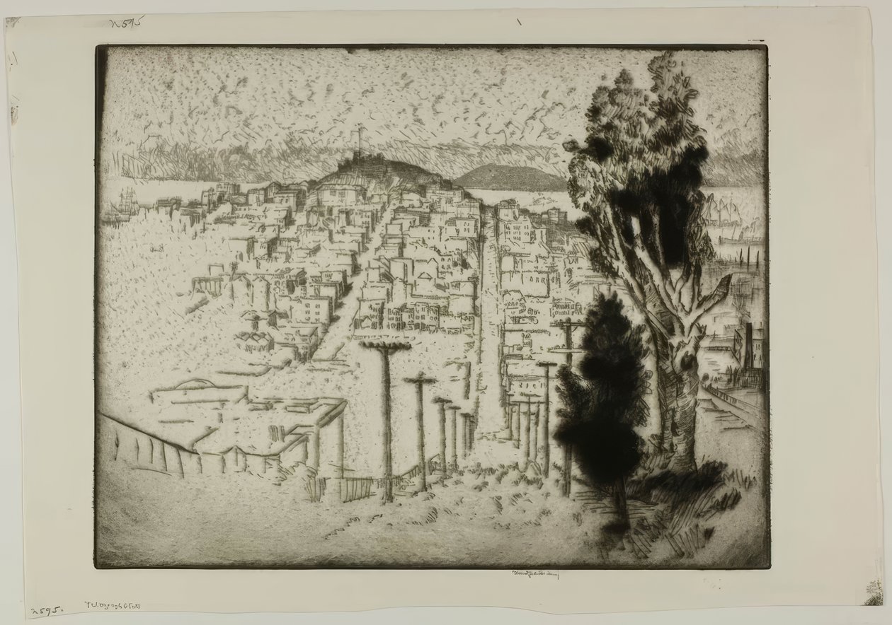 Colina del Telégrafo de Bror Julius Olsson Nordfeldt