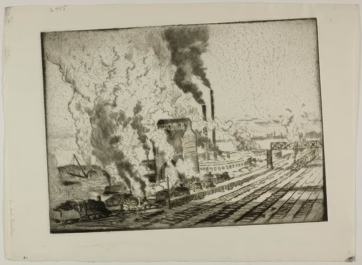 La trituradora de carbón de Bror Julius Olsson Nordfeldt