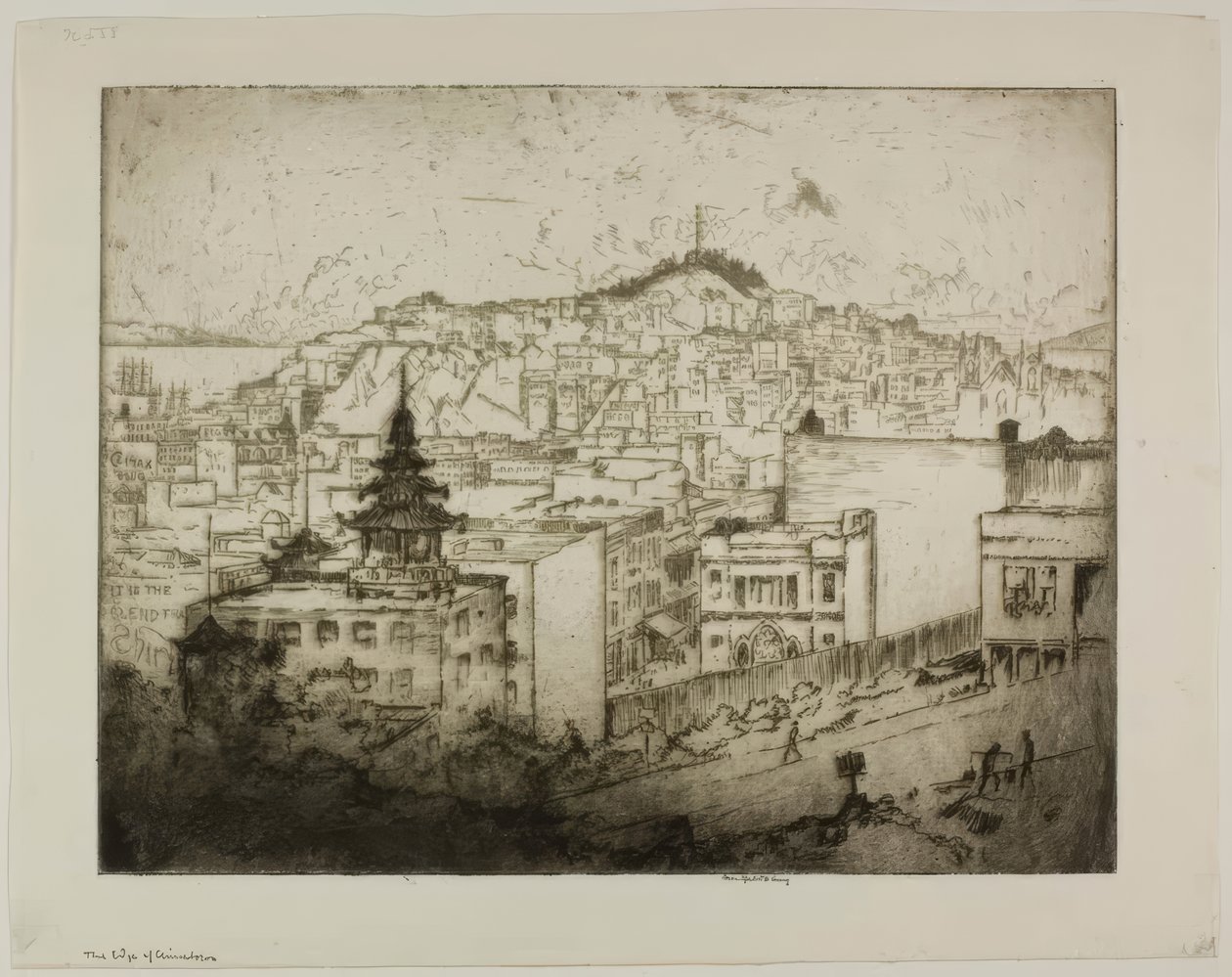 El límite de Chinatown de Bror Julius Olsson Nordfeldt