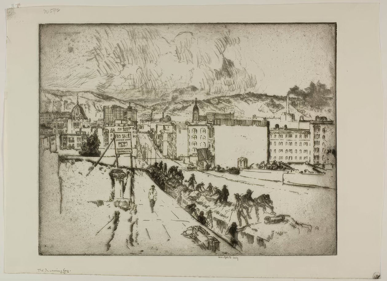 La niebla que se aproxima de Bror Julius Olsson Nordfeldt