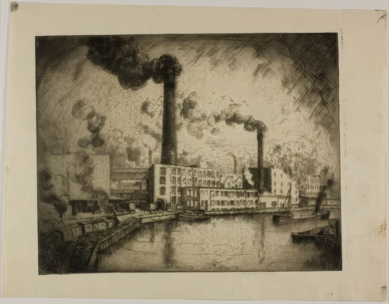 Sin título (South Deering - Margen izquierda) de Bror Julius Olsson Nordfeldt