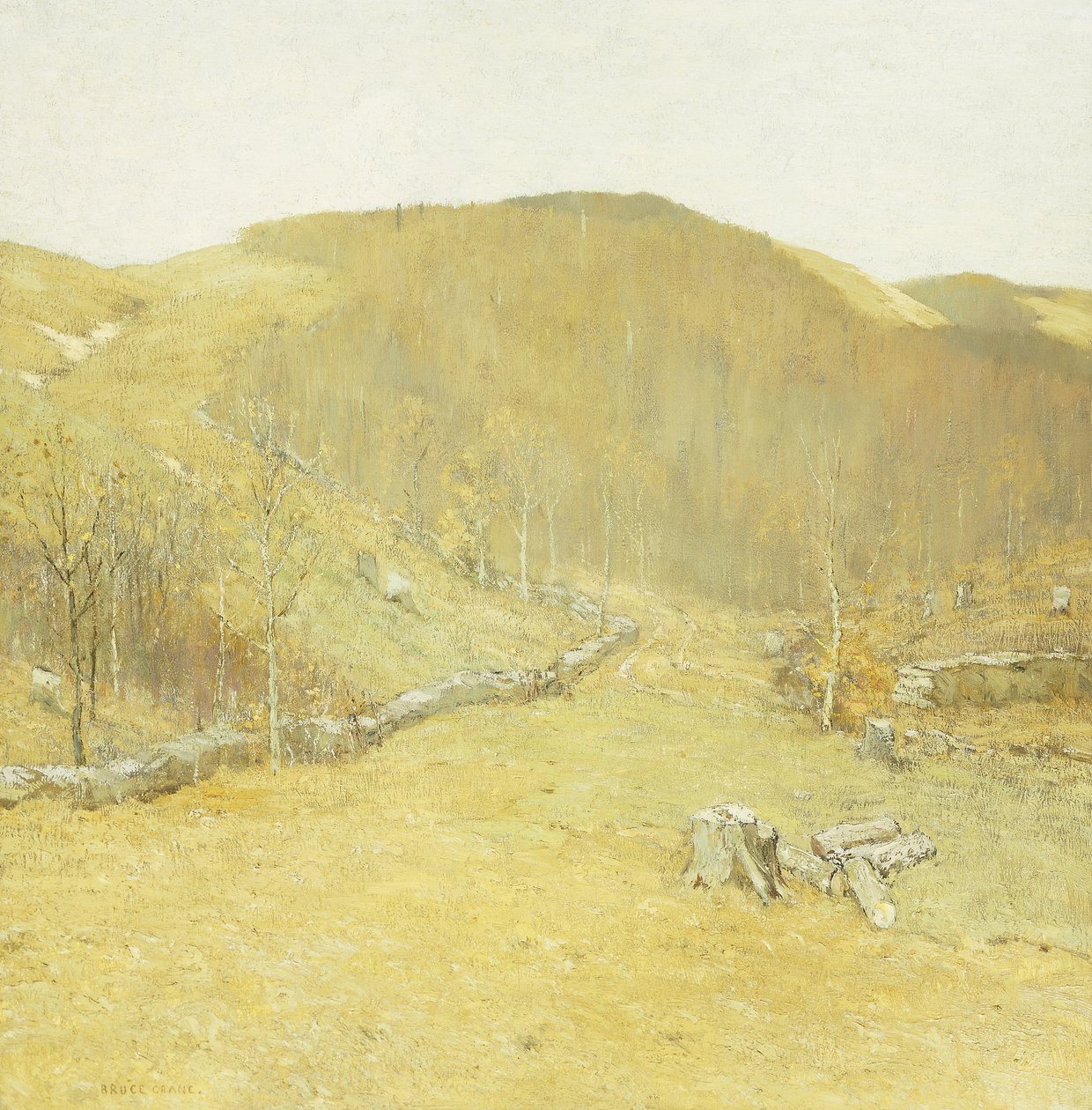 Las colinas, c.1910 de Bruce Crane