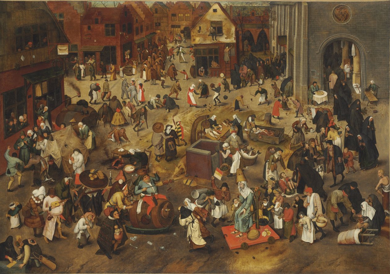 La lucha entre el Carnaval y la Cuaresma de Bruegel