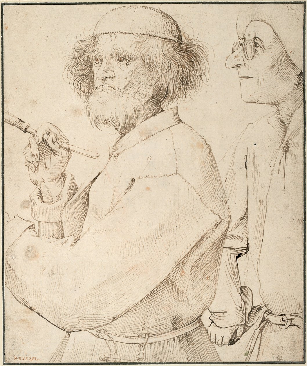 El pintor y el comprador, c. 1565 de Bruegel