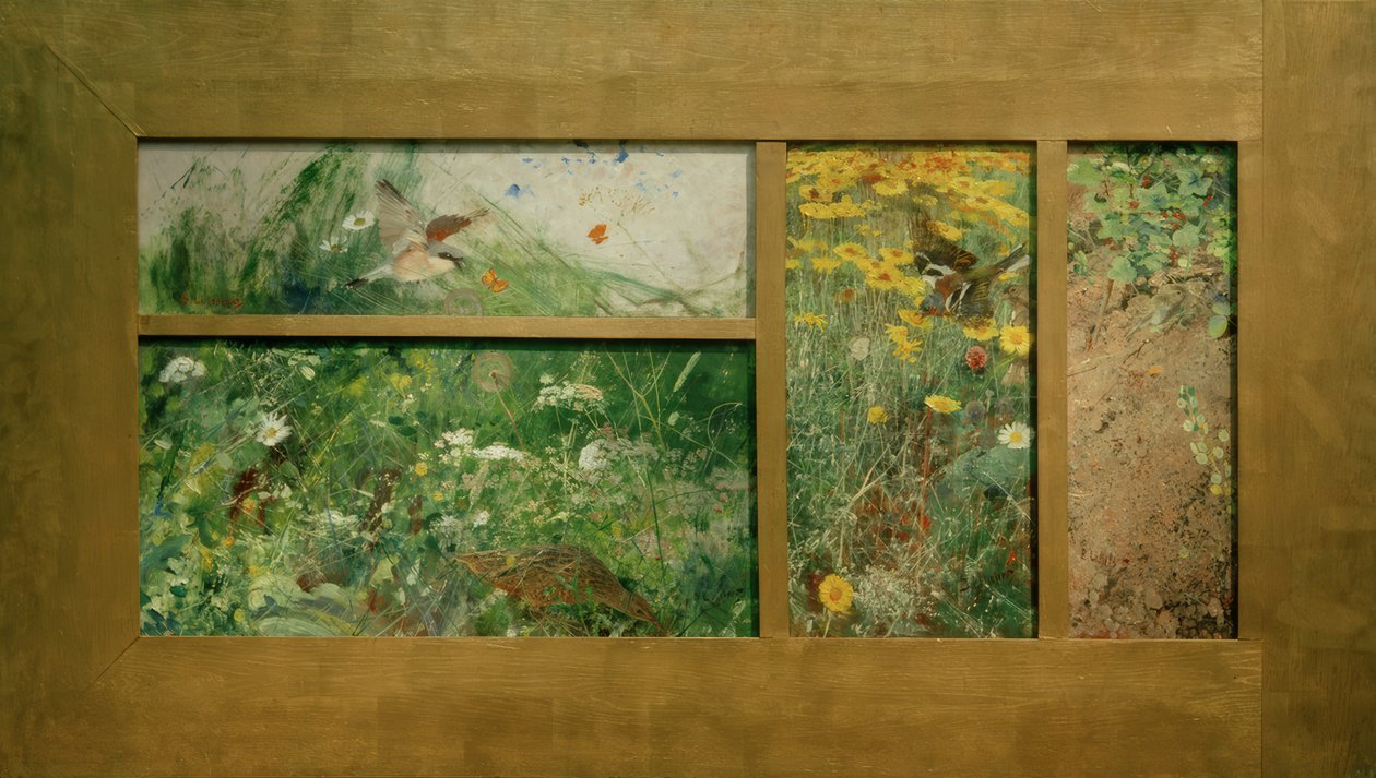 Cuatro estudios de aves de Bruno Andreas Liljefors