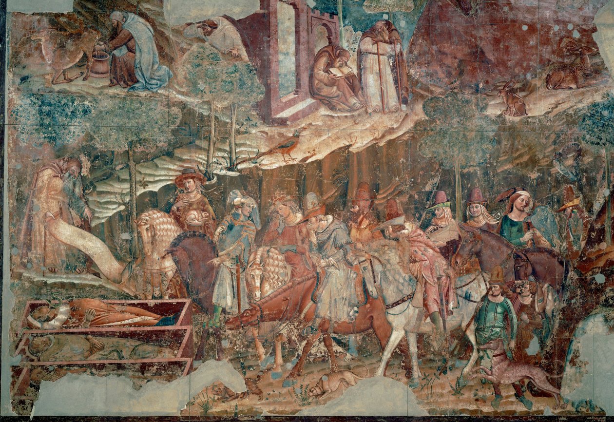 Triunfo de la Muerte ... (fresco) de Buonamico Buffalmacco