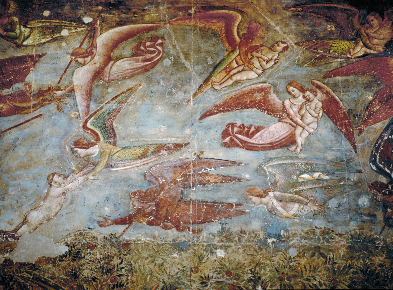 Triunfo de la Muerte ... (fresco) de Buonamico Buffalmacco