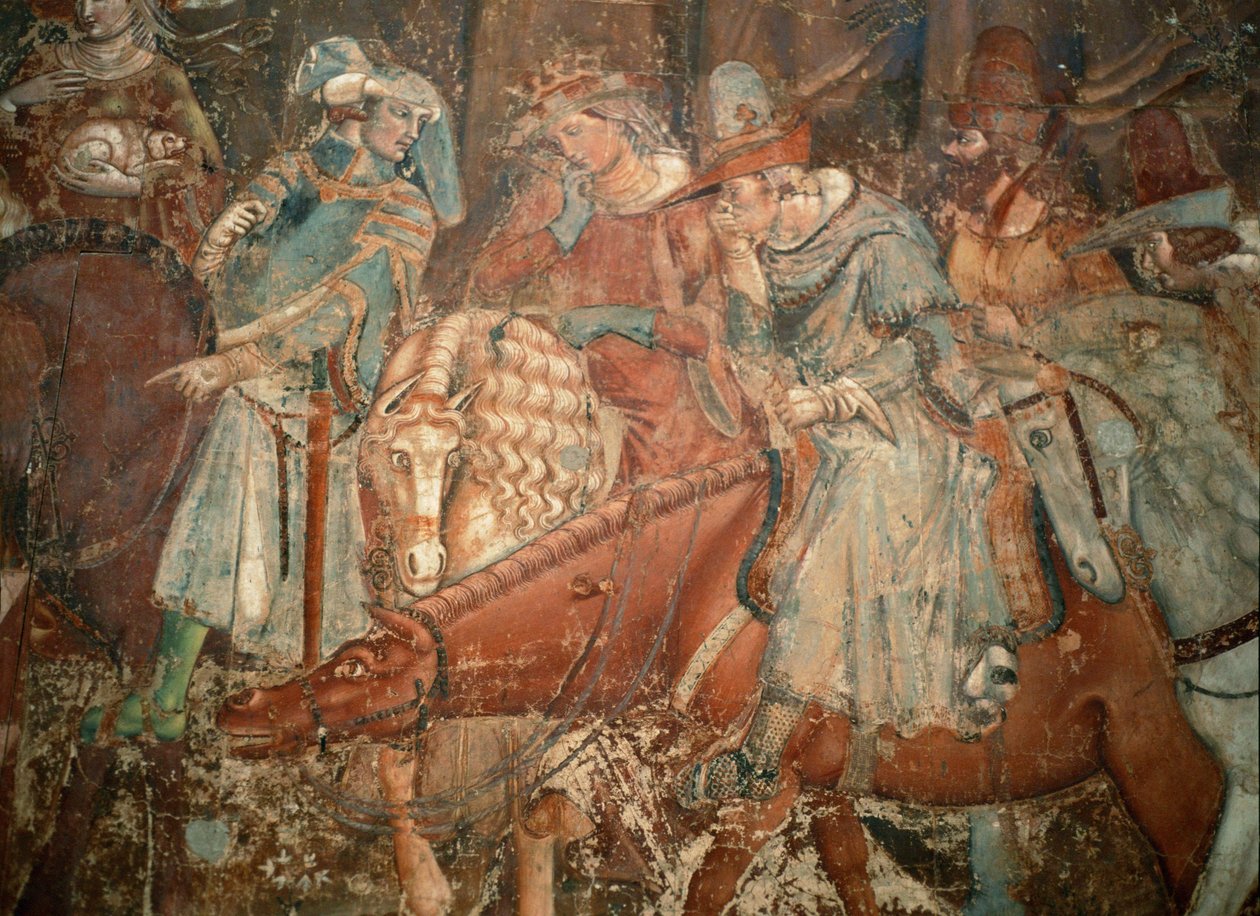 Triunfo de la Muerte ... (fresco) de Buonamico Buffalmacco