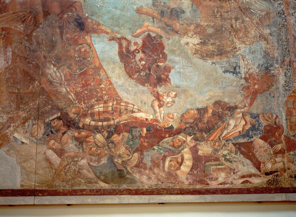 Triunfo de la Muerte ... (fresco) de Buonamico Buffalmacco