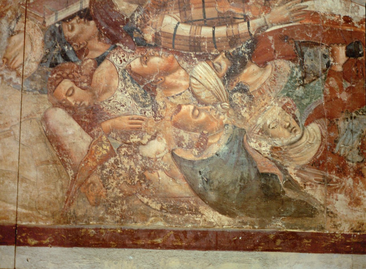 Triunfo de la Muerte, fresco ... (fresco) de Buonamico Buffalmacco