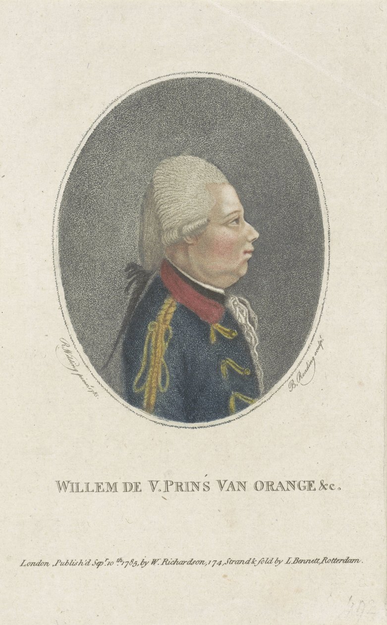 Retrato de Guillermo V, Príncipe de Orange-Nassau de Burnet Reading
