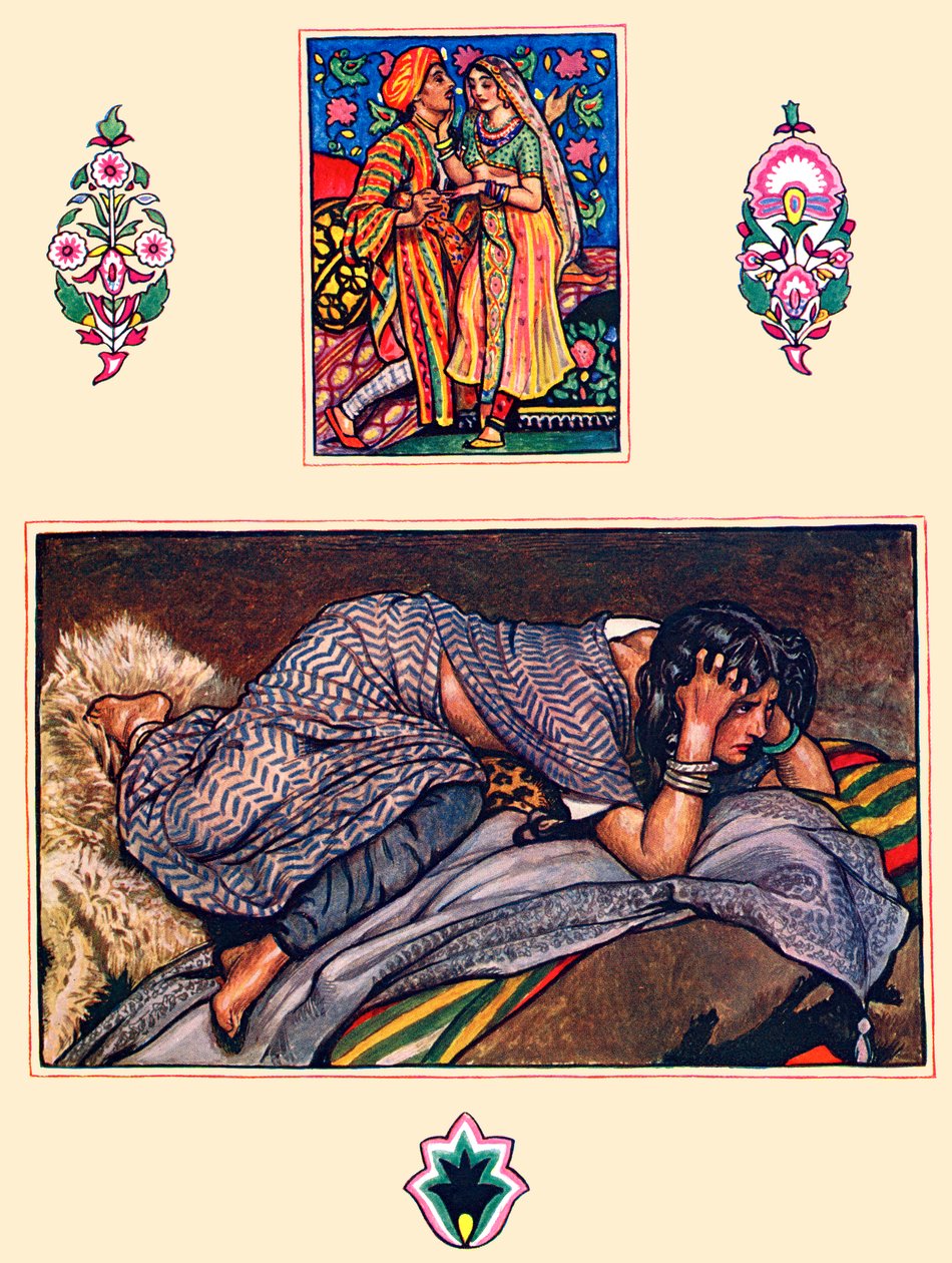 Canción del gitano abandonado, de El jardín de Kama. de Byam Shaw