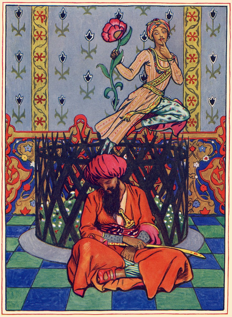 Reverie of Ormuz the Persian" (Ensueño de Ormuz el Persa) de Byam Shaw