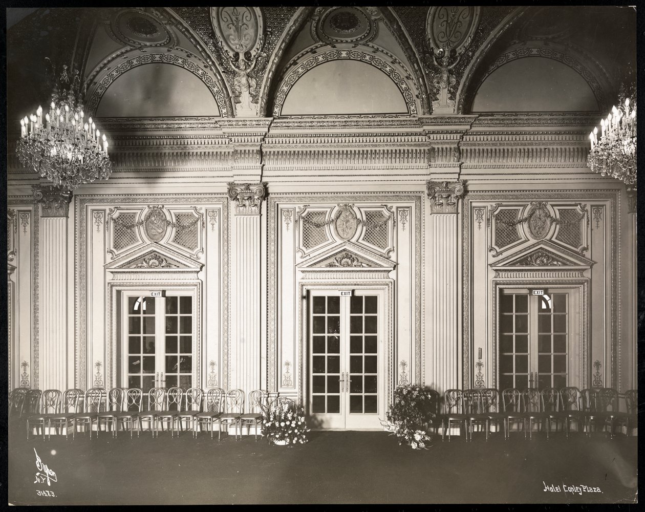 Salón de baile en el hotel Coplay Plaza, Boston, 1912 o 1913 de Byron Company