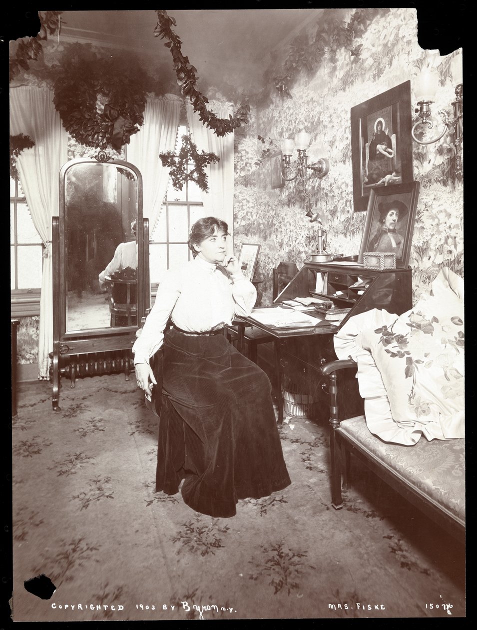 Retrato de Minnie Maddern Fiske, 1903 de Byron Company