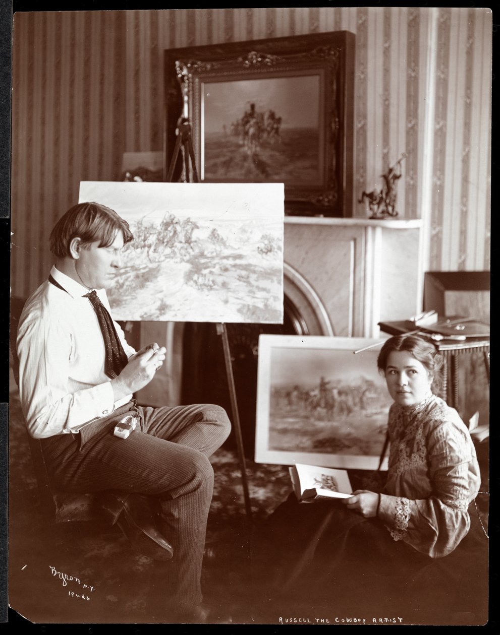 Russell el artista vaquero, 1905 de Byron Company