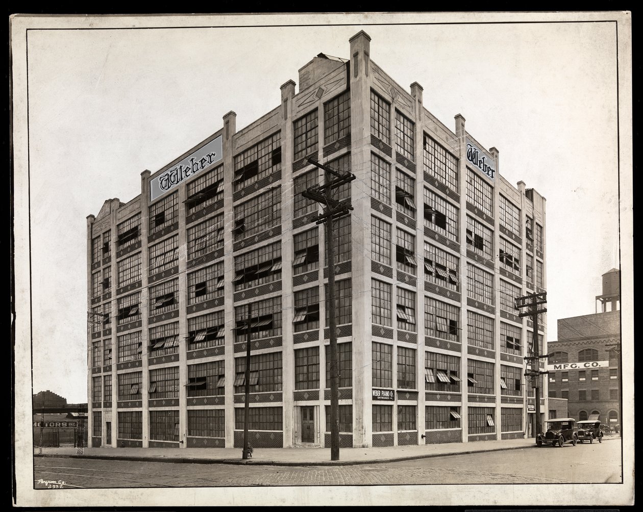 La fábrica de la Compañía Eólica, Calle 138 y Avenida Willow, Bronx, Nueva York, 1924 de Byron Company