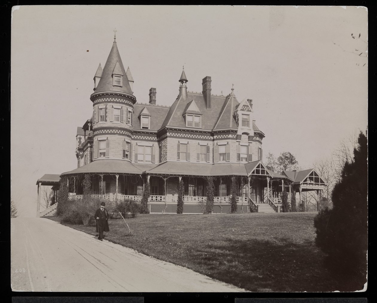 La residencia de Edwin Gould en Rhinecliffe o Rhinebeck, Nueva York, 1893-94 de Byron Company