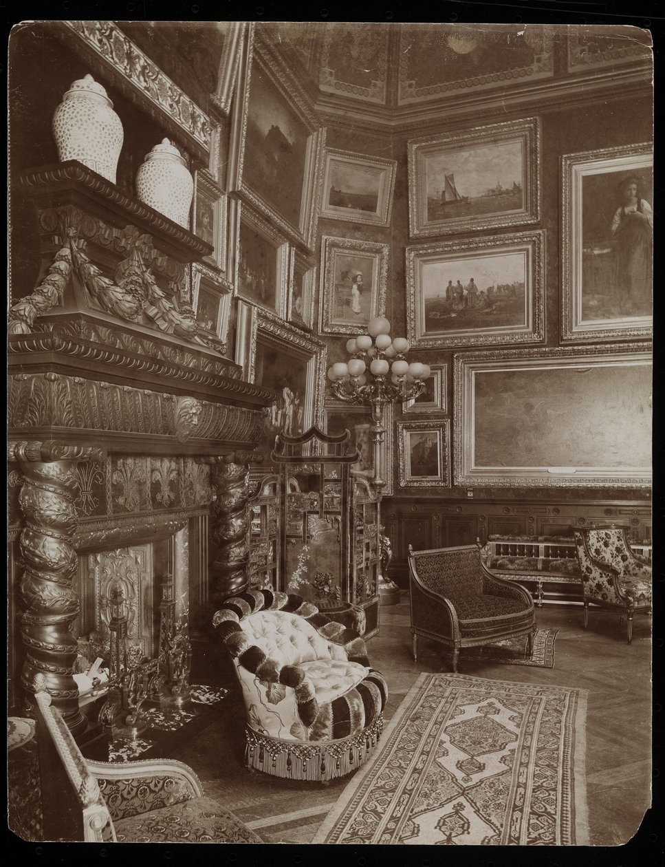 La residencia de la Sra. William Astor, 5ta Avenida y Calle 34, Nueva York, 1894 de Byron Company
