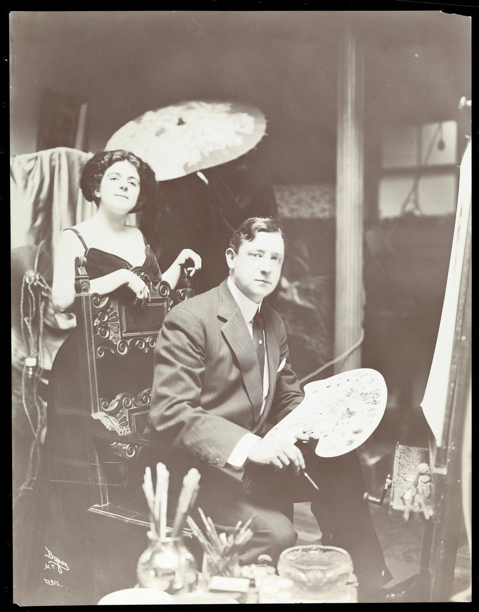 Harrison Fisher y Modelo, 1908-9 de Byron Company