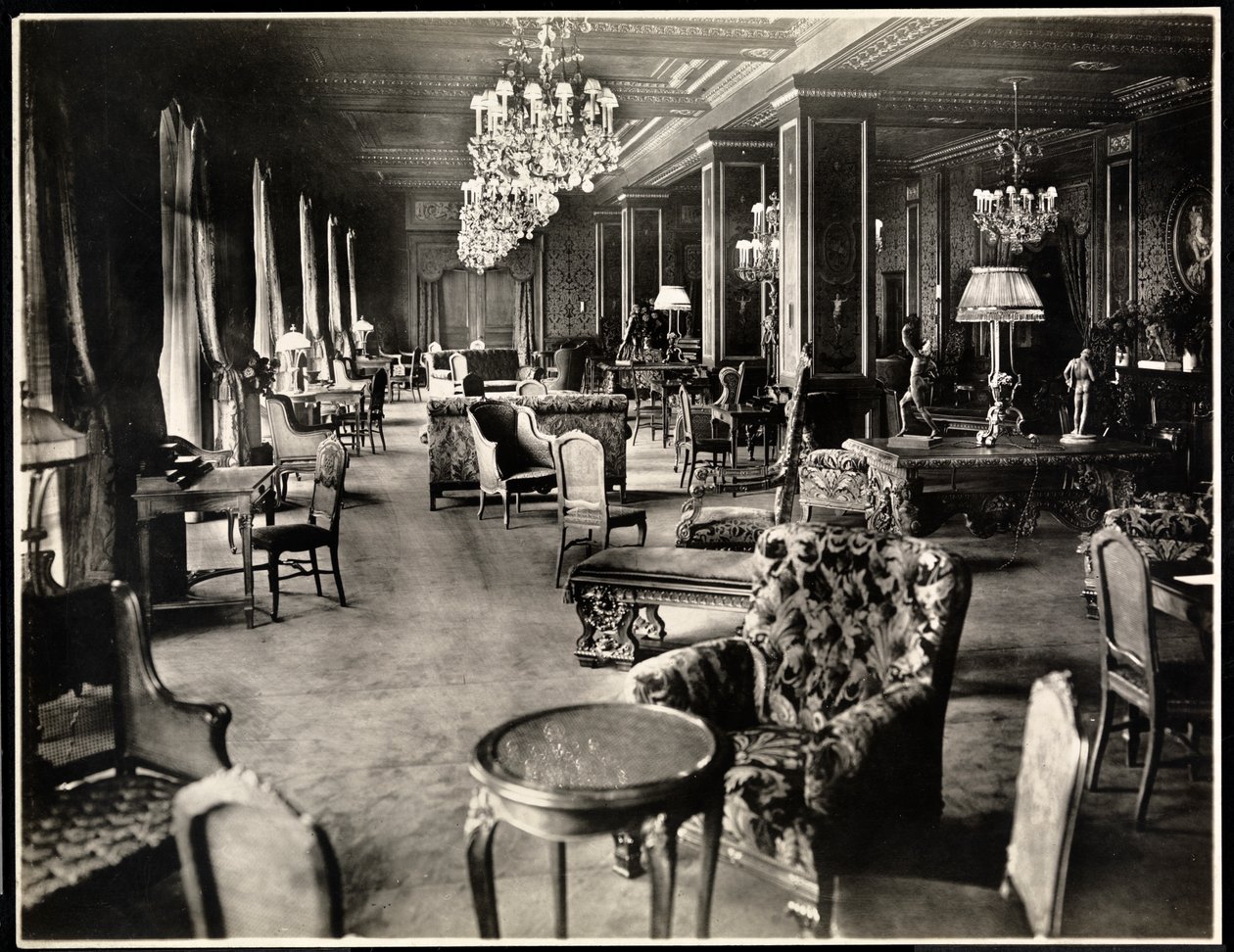 Salón en el Hotel Knickerbocker, 1906 de Byron Company