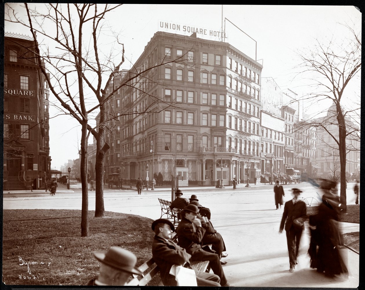 El Hotel Union Square en Union Square East y la Calle 15, Nueva York, 1905 de Byron Company
